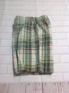 Carters TAN PRINT Plaid Shorts