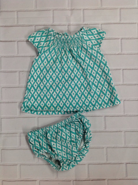 Carters TEAL & WHITE 2 PC Outfit
