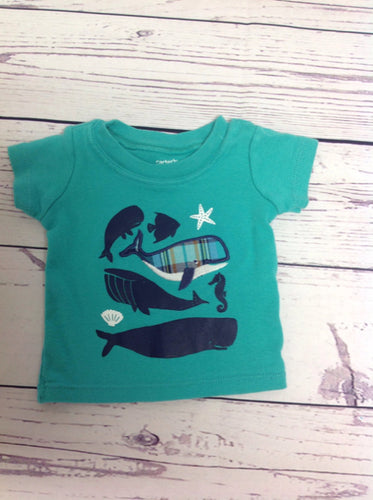 Carters TEAL PRINT Top