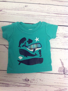 Carters TEAL PRINT Top