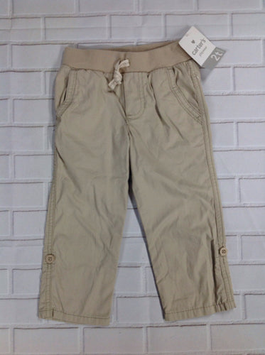 Carters Tan Solid Pants