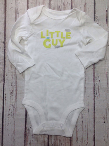 Carters WHITE & LIME GREEN Top