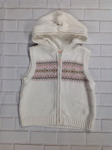 Carters White & Brown Top