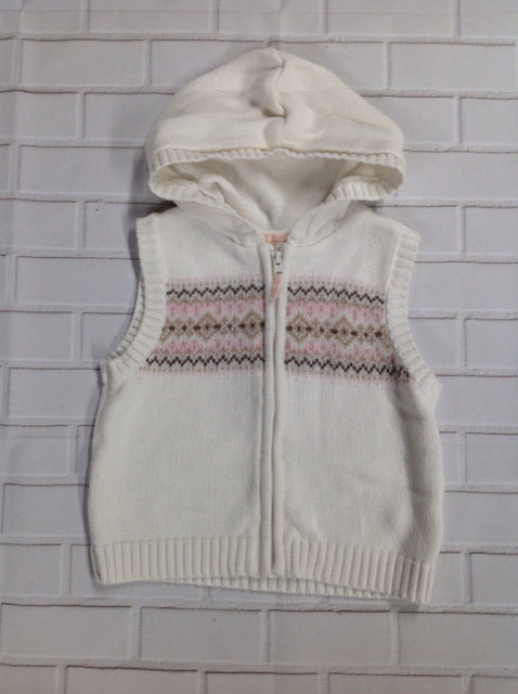 Carters White & Brown Top