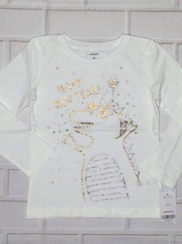 Carters White & Gold New! Top