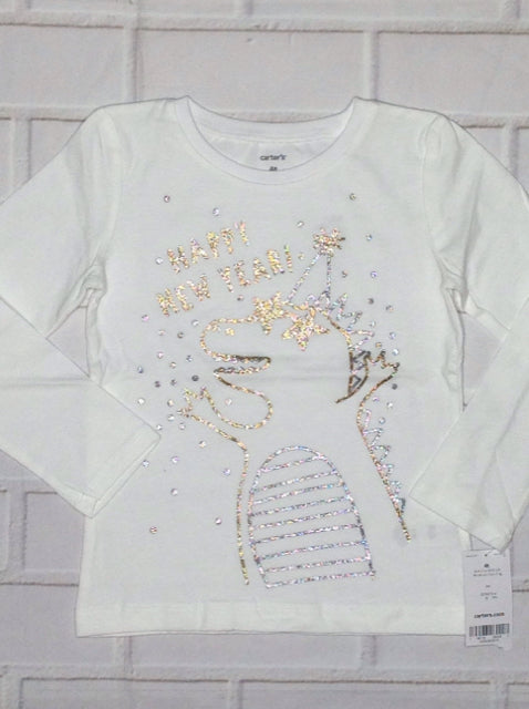 Carters White & Gold New! Top