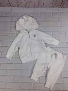 Carters White & Gray 2 PC Outfit