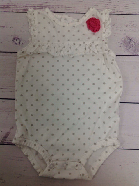 Carters White & Gray One Piece