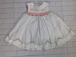 Carters White & Green Dress
