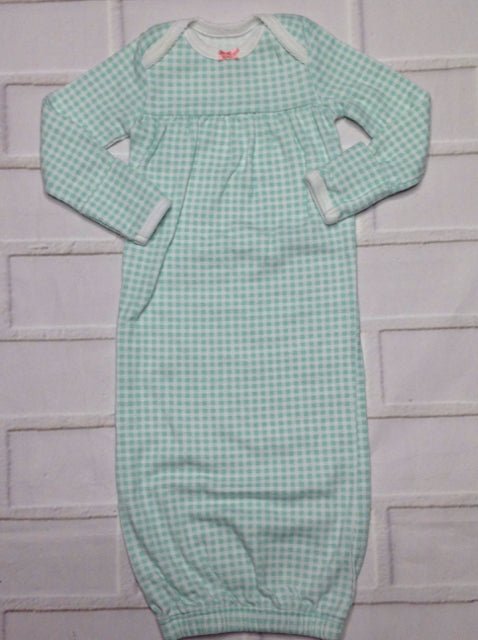 Carters White & Green Gown