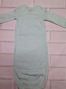 Carters White & Green Gown