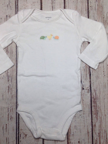 Carters White & Green Top