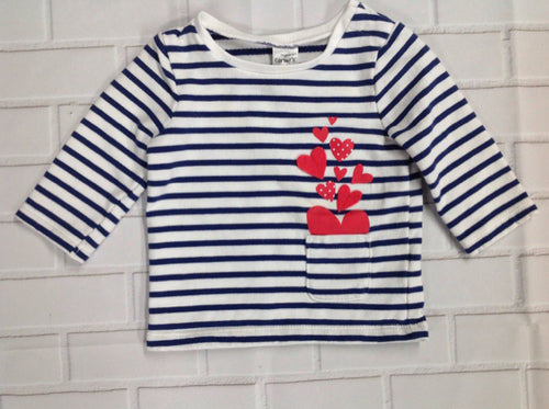 Carters White & Navy Sweater