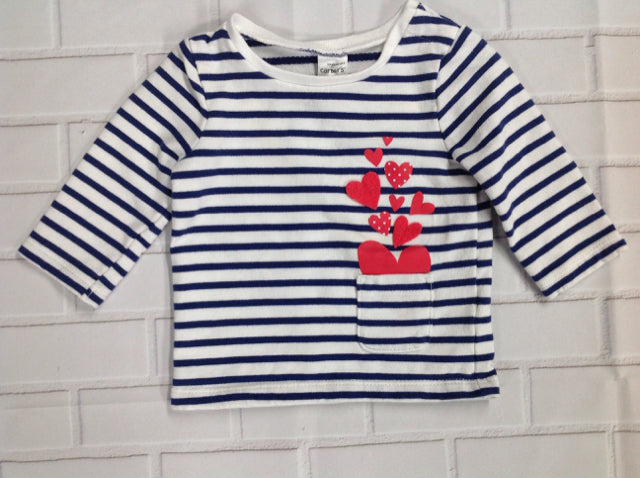Carters White & Navy Sweater