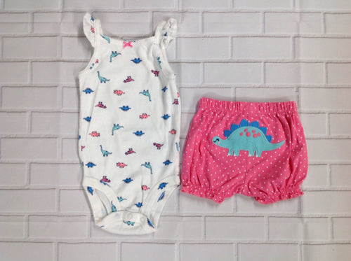 Carters White & Pink 2 PC Outfit