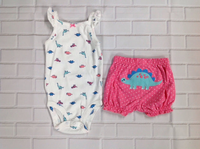 Carters White & Pink 2 PC Outfit