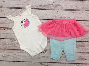 Carters White & Pink 2 PC Outfit