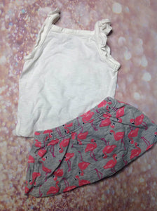 Carters White & Pink 2 PC Outfit