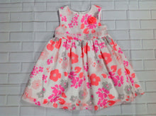 Carters White & Pink Flowers Dress