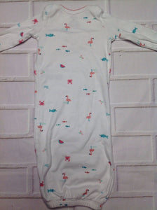 Carters White & Pink Gown