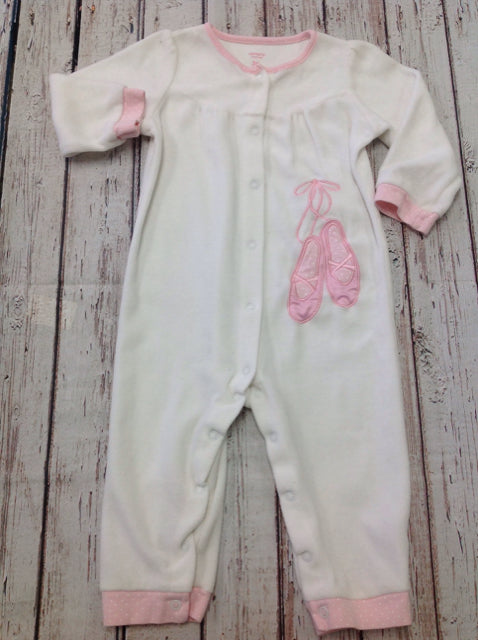 Carters White & Pink One Piece