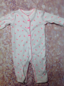 Carters White & Pink One Piece