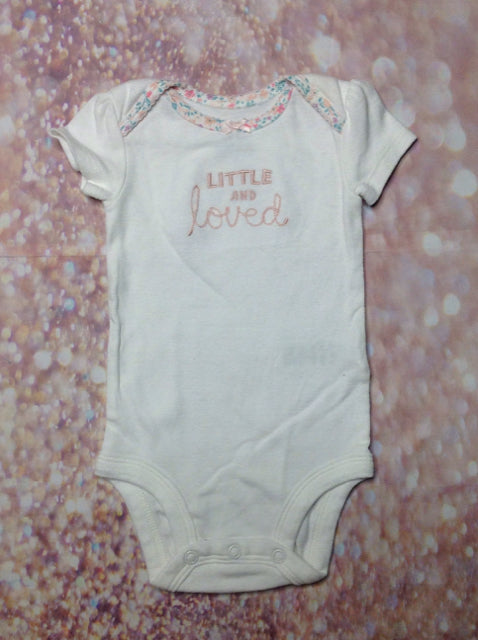 Carters White & Pink Onesie