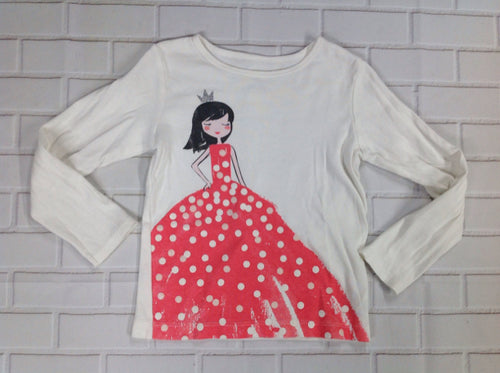 Carters White & Pink Princess Top