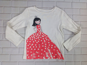 Carters White & Pink Princess Top