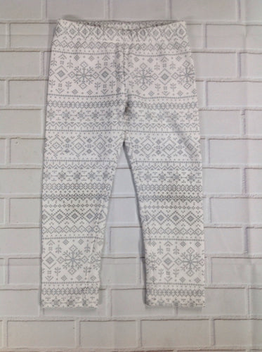 Carters White & Silver Leggings