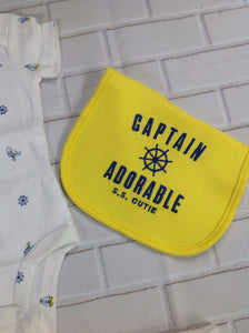 Carters White & Yellow 4 PC Outfit