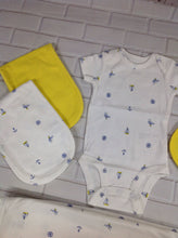 Carters White & Yellow 4 PC Outfit