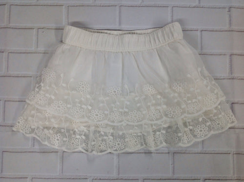 Carters White Lace Skirt