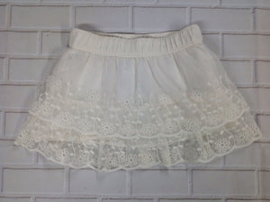 Carters White Lace Skirt