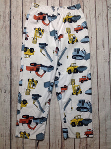 Carters White Print Construction Sleepwear