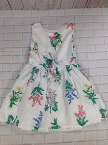 Carters White Print Dress