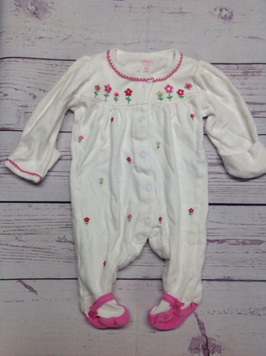 Carters White Print One Piece