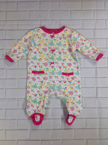 Carters White Print One Piece