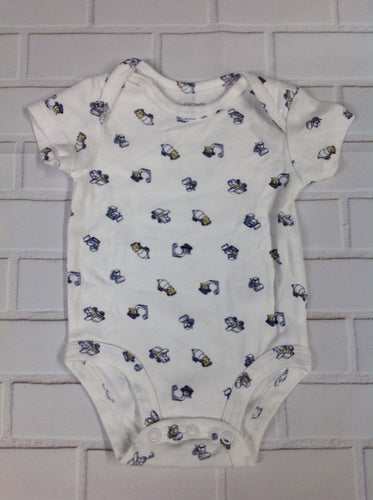 Carters White Print Onesie