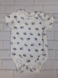 Carters White Print Onesie