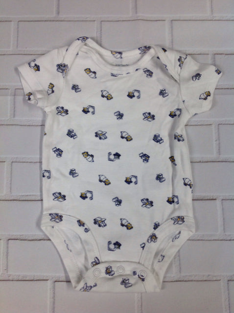 Carters White Print Onesie