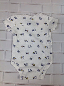 Carters White Print Onesie