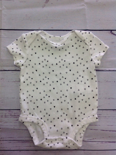 Carters White Print Onesie