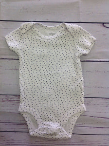 Carters White Print Onesie