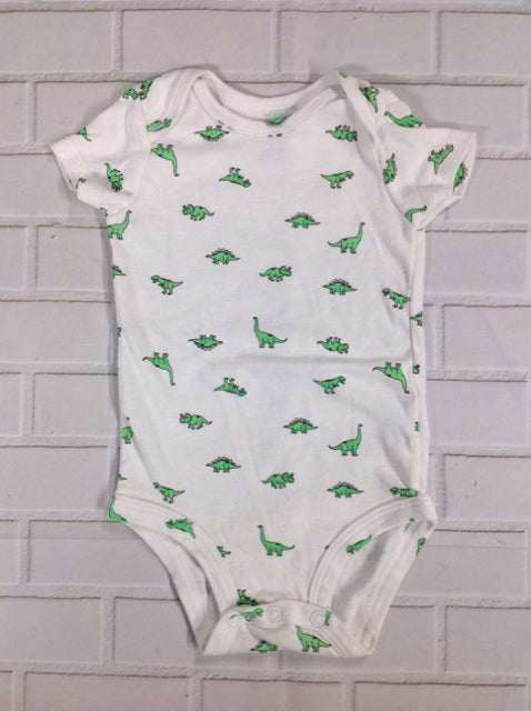 Carters White Print Onesie