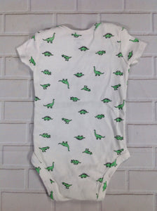 Carters White Print Onesie