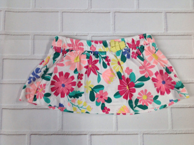 Carters White Print Skort