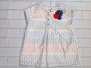 Carters White Print Top
