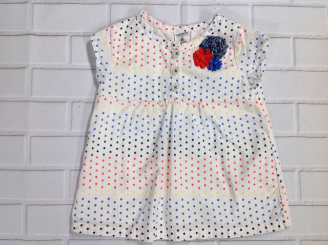 Carters White Print Top
