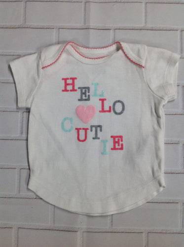 Carters White Print Top